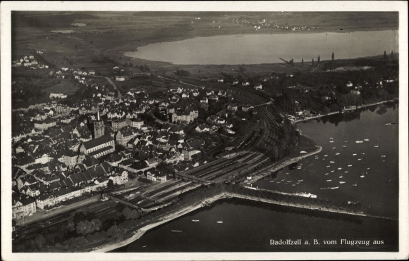PC Radolfzell am Bodensee, view of the town, aerial photo