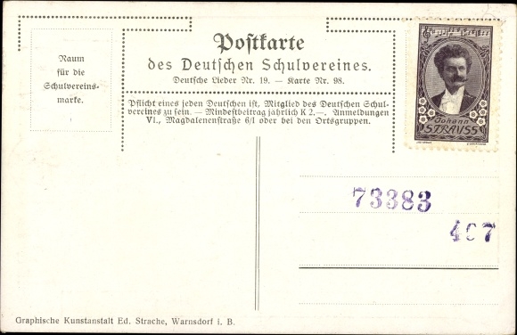 Artist Postcard Welzl, T., German school association, shepherd with flock of sheep, sheepdog