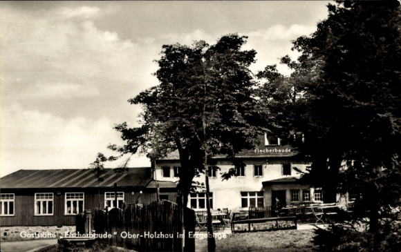 Ak Ober Holzhau Rechenberg Bienenmühle Erzgebirge, Gaststätte Fischerbaude
