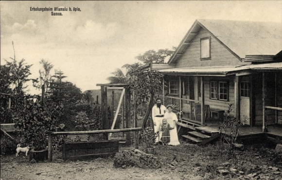 Postcard Apia Samoa, Afiamalu Rest Home