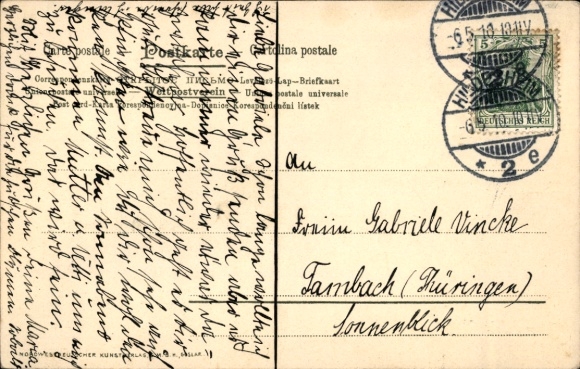 Artist Postcard Wencke, Worpswede, Spring