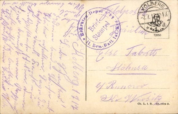 Postcard Kołobrzeg Baltic Sea resort Kolberg Pomerania, Pilot Office, harbor entrance