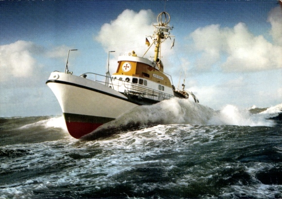 Postcard Sea Rescue Cruiser Adolph Bermpohl