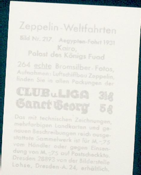 Collecting picture Zeppelin world trips No. 217 Egypt trip 1931 Cairo, Palace of King Fuad