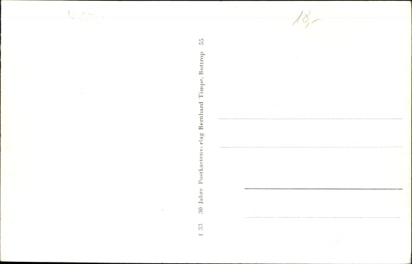 Postcard Hüls in the Ruhr area of North Rhine-Westphalia, Loemühle, Bergstrasse, Hülsstrasse
