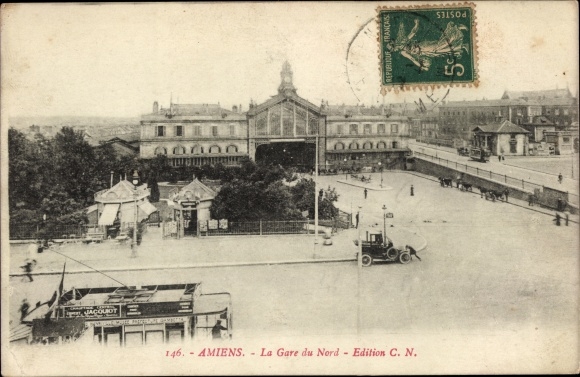 Ak Amiens Somme, Gare du Nord