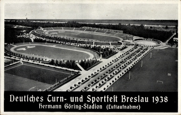 Ak Wrocław Breslau Schlesien, Deutsches Turn und Sportfest 1938, Hermann Göring Stadion