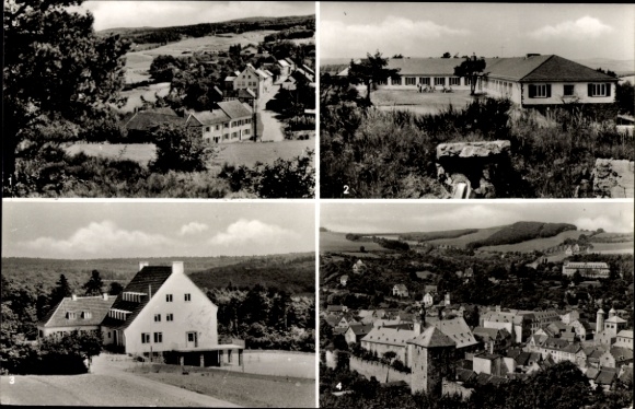 Postcard Rodert Bad Münstereifel in North Rhine-Westphalia, youth hostel, brown coal youth home