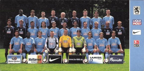 Autograph card footballer Matthias Lehmann, TSV 1860 Munich, autograph, team