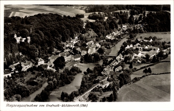 Ansichtkaart Wildenroth Grafrath Opper-Beieren, luchtfoto