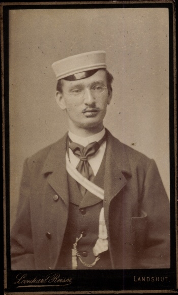 CDV Landshut, student, portrait