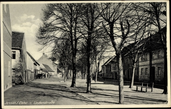 Ansichtkaart Jessen an der Elster, Lindenstrasse