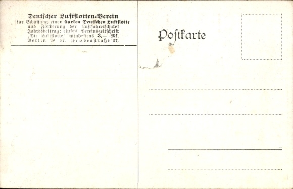 Artist Postcard Ferdinand Graf von Zeppelin, Portrait, German Air Fleet Association