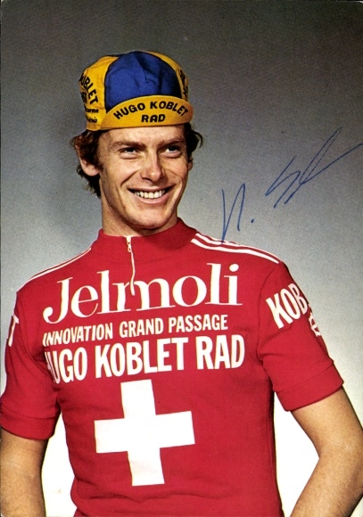 PC cyclist Hugo Koblet, autograph