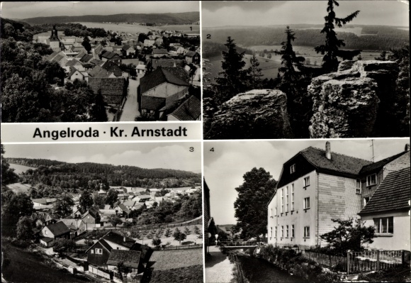 KP Angelroda Martinroda w Lesie Turyńskim, wiadukt, komory, dom wakacyjny Felsenkeller