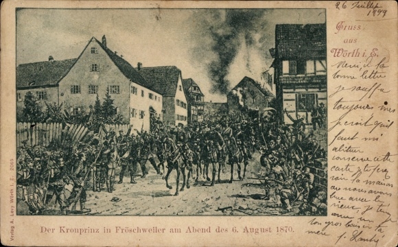 PC Wœrth sur Sauer Woerth Wörth an der Sauer Alsace Bas Rhin, Crown Prince in Fröschweiler, 1870