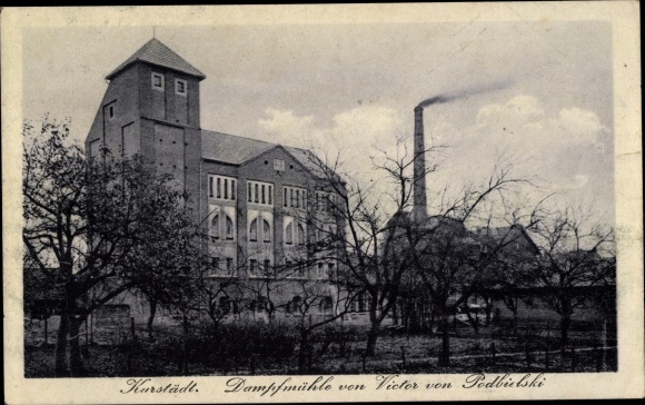 Postcard Karstädt in the Prignitz, steam mill by Victor von Podbielski