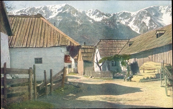 PC Schneebergdörfl Lower Austria, village motif