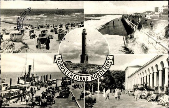 10 alte Ak Norderney in Ostfriesland, diverse Ansichten