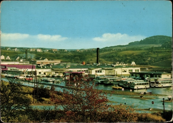 Postcard Haibach in Lower Franconia, Adler clothing factory