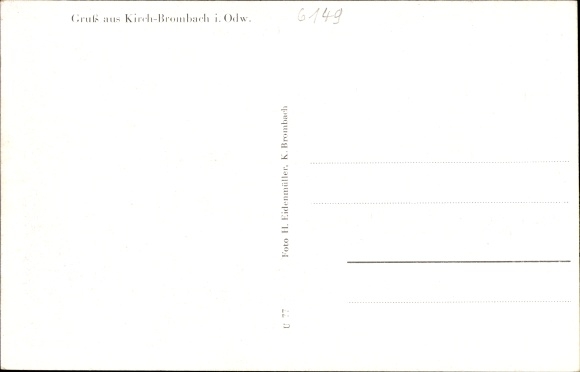 Postcard Kirch-Brombach Fürth im Odenwald, general view