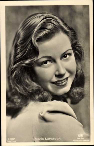 Postcard actress Maria Landrock, portrait, Ross Verlag 3309/1