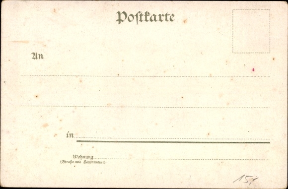 Chromo-Litho Kraiburg am Inn, total view of the village