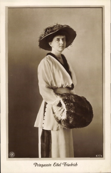 Ak Sophie Charlotte van Oldenburg, Prinses Eitel Friedrich van Pruisen