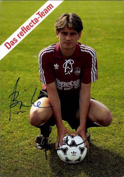 Autograph card footballer Steffen Binke, 1. FC Nuremberg, autograph