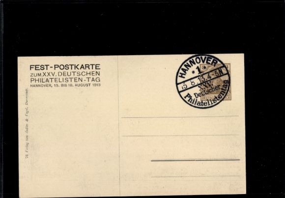 Postwaardestuk Ak PP 23 C30 04, 25e Duitse Filatelistendag 1913