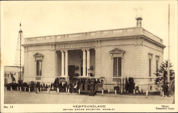 KP Wembley Londyn Anglia, Wystawa Imperium Brytyjskiego, Nowa Fundlandia
