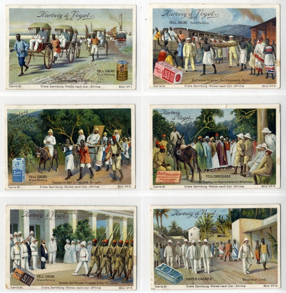 Merchant pictures Series 6 pictures, Dernburg&#39;s first trip to East Africa, Hartwig &amp; Vogel, Dresden