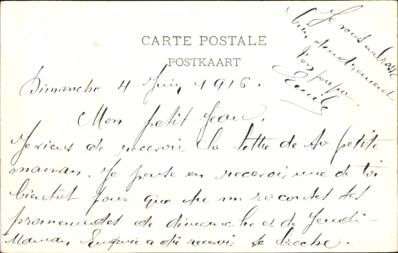 Postcard Ostend West Flanders, view of the lighthouse, le vieux phare