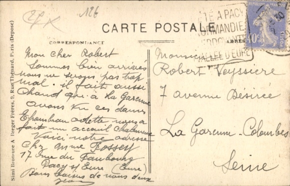 Postcard Cocherel, your Les Hulottes