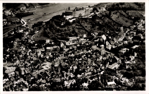 Postcard Kulmbach in Upper Franconia, aerial photograph