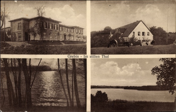 Ak Grebin in Holstein, kavel in het rustige dal