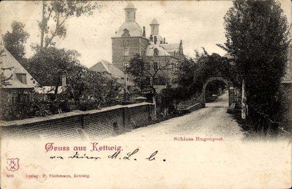Ak Kettwig Essen im Ruhrgebiet, Schloss Hugenpoet