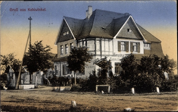 Ak Kahlwinkel im Burgenlandkreis, Gasthof Einneck