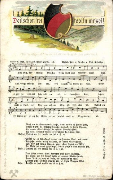 30 song cards, Anton Günther
