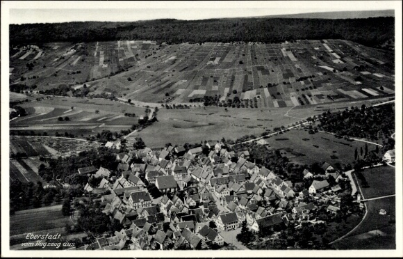 Ak Eberstadt in Württemberg, luchtfoto