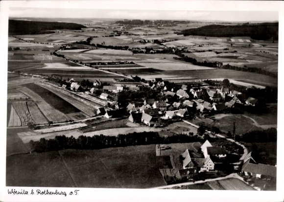 Ak Wöritz in Midden-Franken, luchtfoto