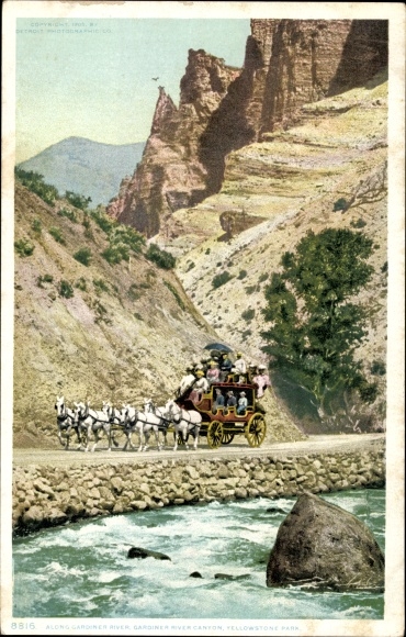 Ak Wyoming VS, Yellowstone National Park, Gardiner River Canyon