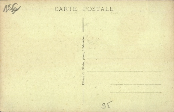 CPA Isle Adam Parmain Val-d'Oise, Place de la Gare