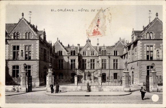 KP Orléans Loiret, Hôtel de Ville, architektura, czarno-biała