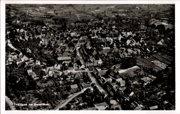 Ak Endingen am Kaiserstuhl, Luftaufnahme