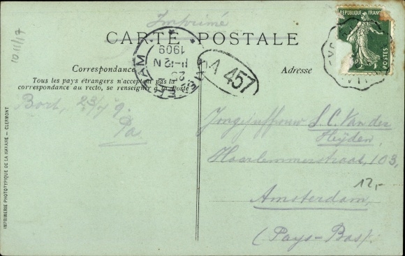 Postcard Bort Les Orgues Corrèze France, La Gare