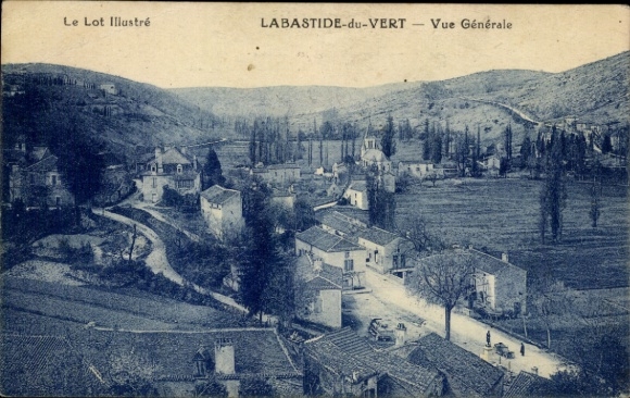 Ak Labastide-du-Vert Lot, Gesamtansicht