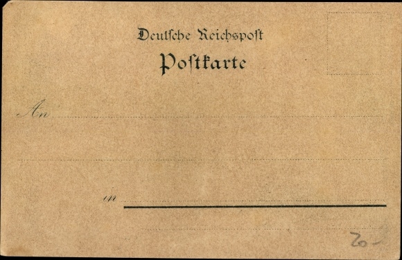 Chromo-Litho Unterschwarzach Schwarzach Odenwald, total view, whip factory, church, inn z. Crown