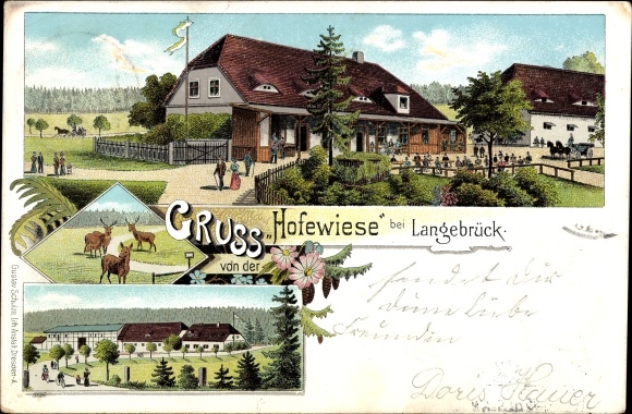 Chromo-Litho Dresden Langebrück, Hofewiese