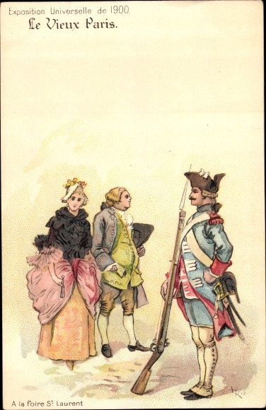 Artist Chromo-Litho Robida, A., Universal Exhibition of 1900, At the St. Laurent fair
